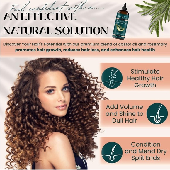 Castor Oil with Rosemary Oil for Hair Reduce Hair Loss & Promote a Healthy Scalp - Picture 7 of 7